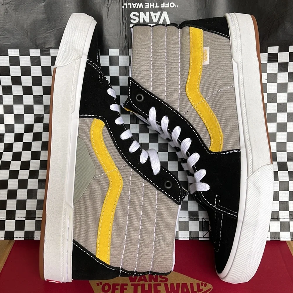 Vans BMX Sk8-Hi Black/Grey/Gold Men’s sneakers - Picture 12 of 16